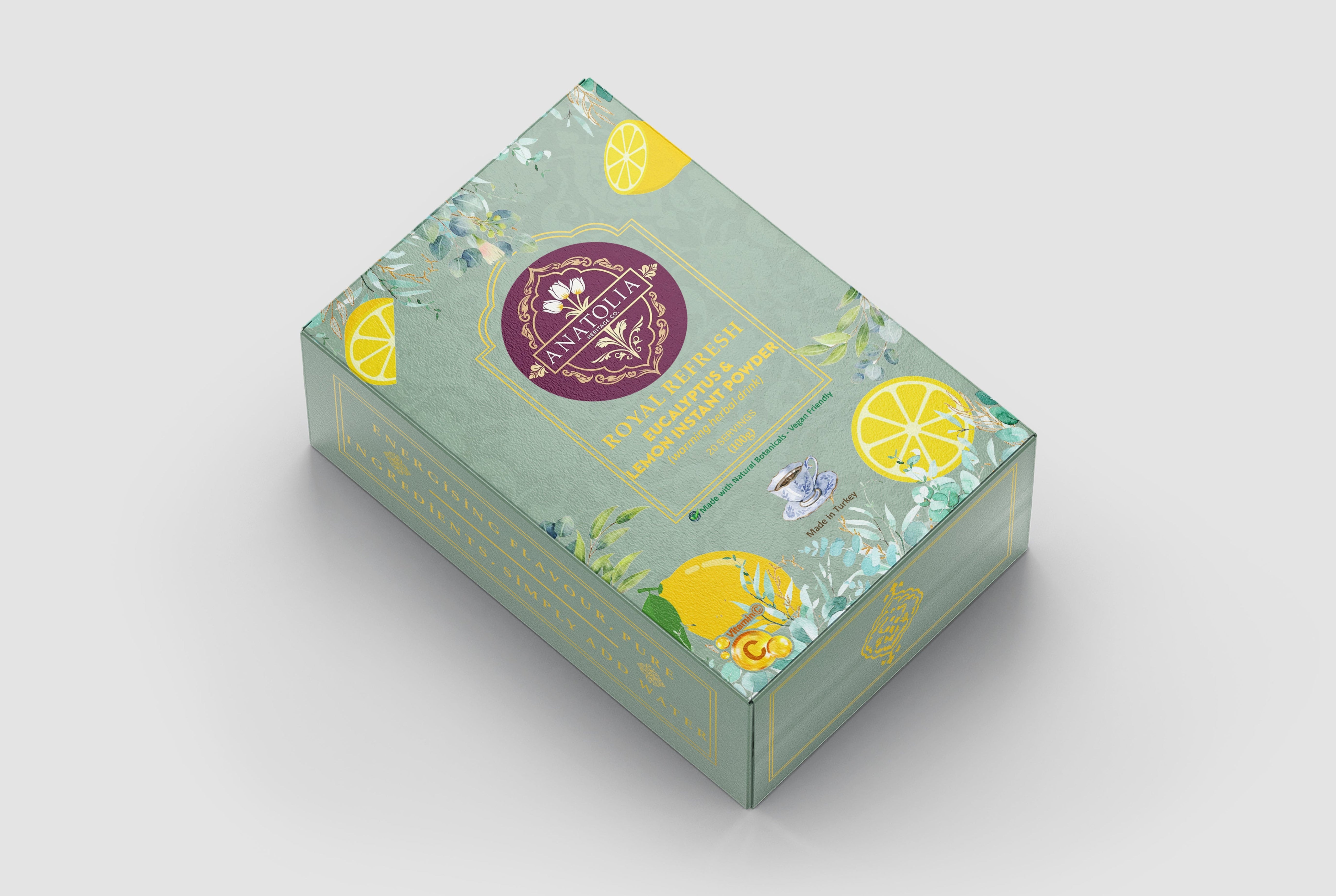 Royal Refresh Eucalyptus & Lemon Instant Tea Powder